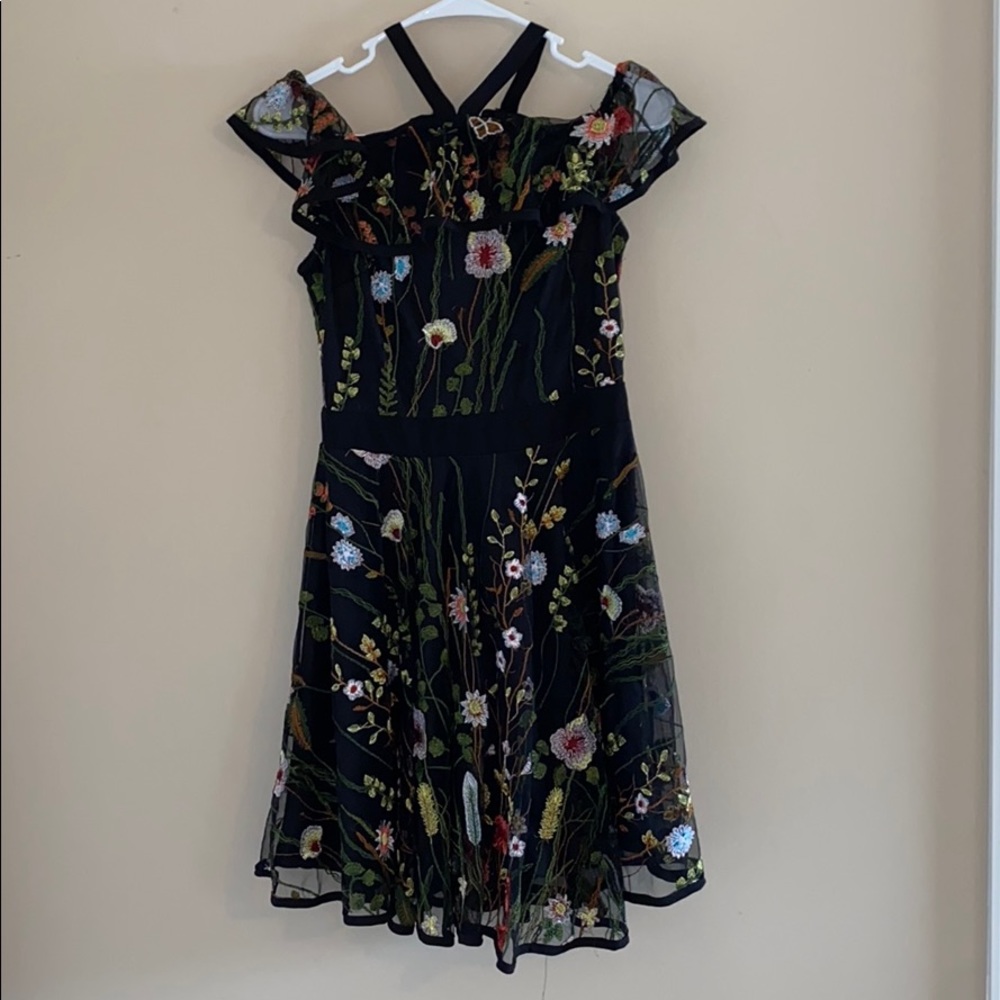 Embroiled mini dress